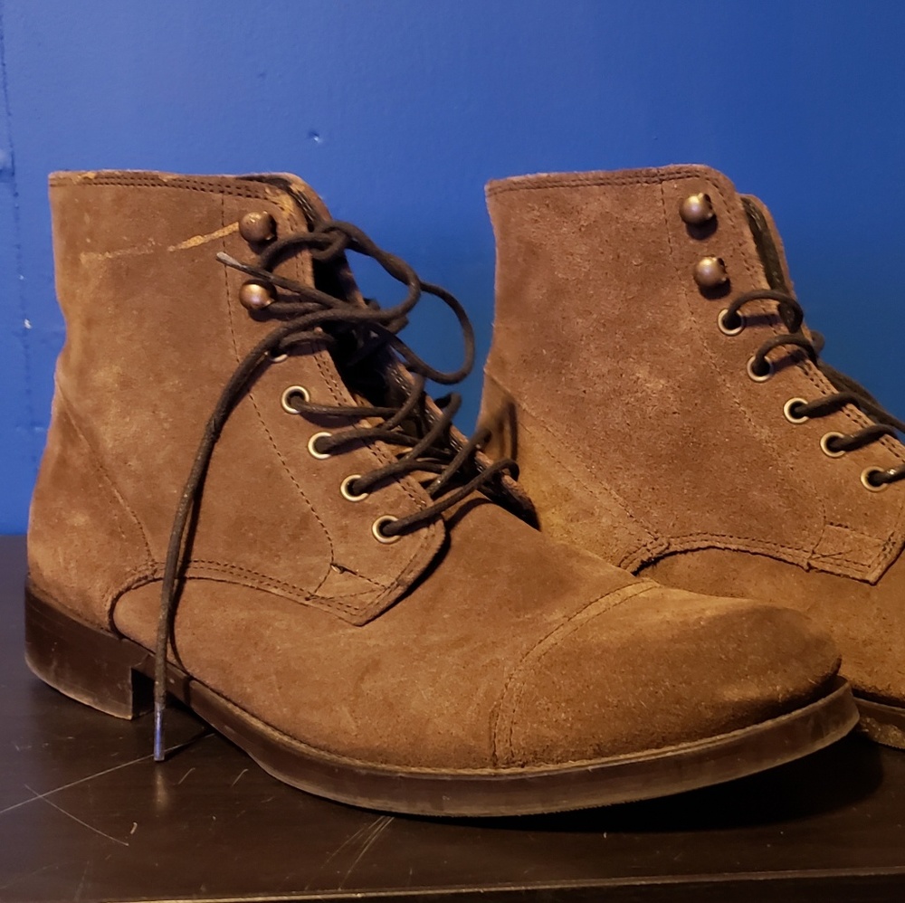 H&m suede leather boots men